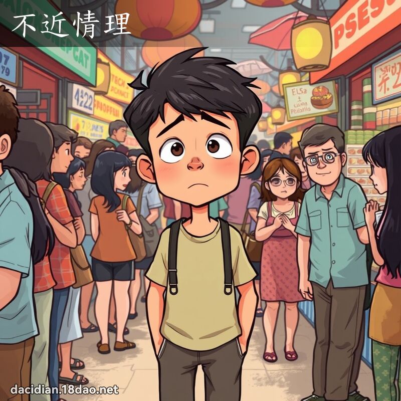 不近情理 - 國語大辭典配圖