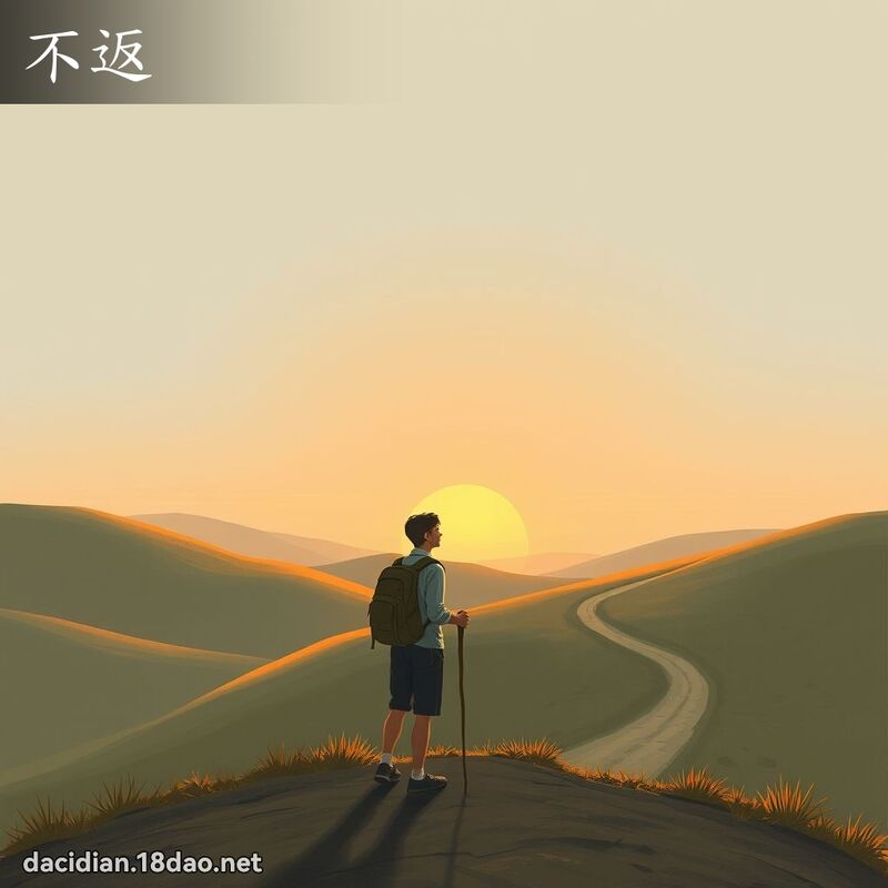 不返 - 國語大辭典配圖