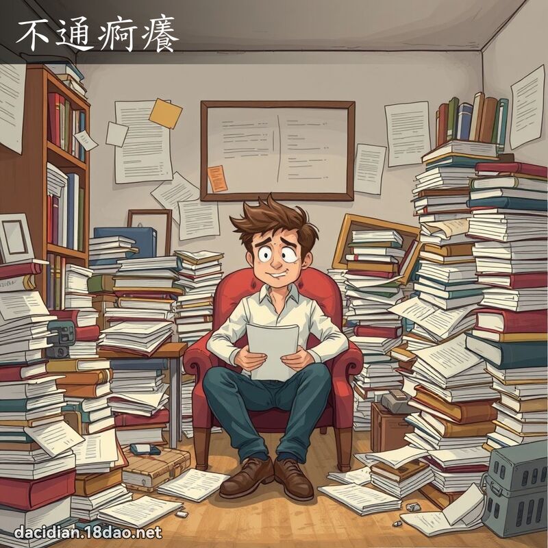 不通痾癢 - 國語大辭典配圖