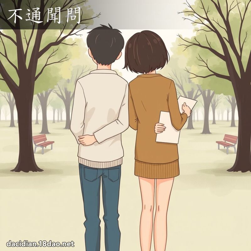 不通聞問 - 國語大辭典配圖