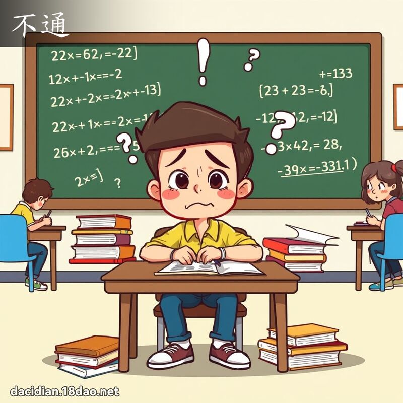 不通 - 国语大辞典配图