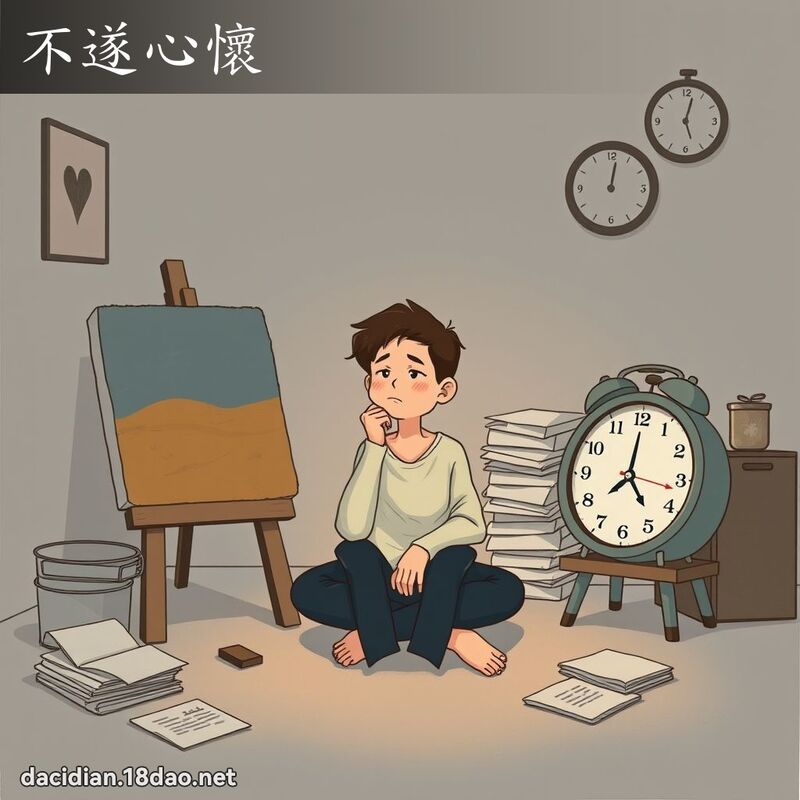 不遂心懷 - 國語大辭典配圖