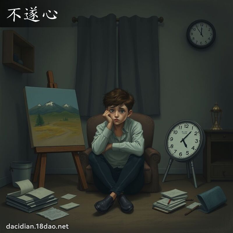 不遂心 - 國語大辭典配圖