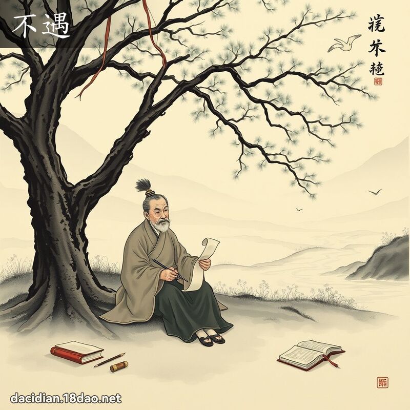 不遇 - 国语大辞典配图
