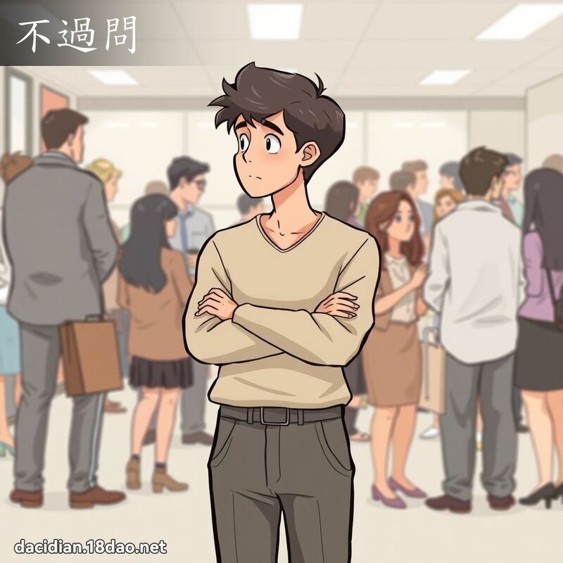 不過問 - 國語大辭典配圖