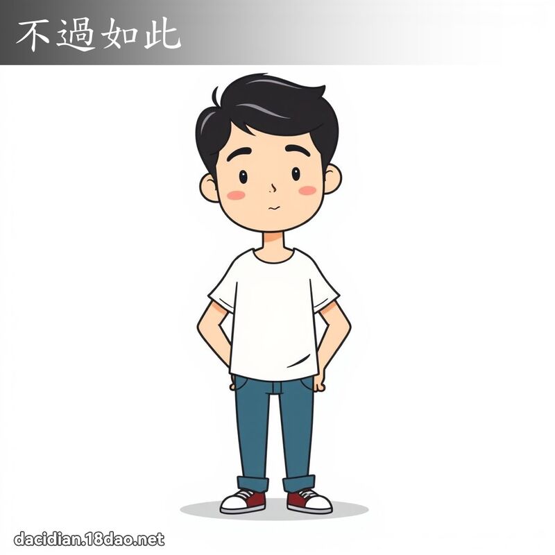 不過如此 - 國語大辭典配圖