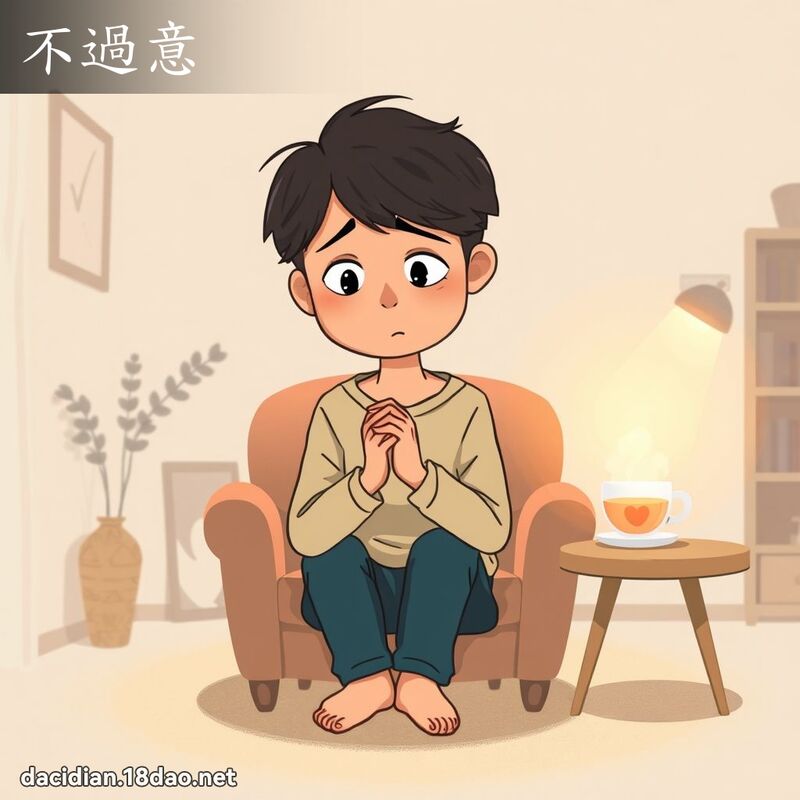 不過意 - 國語大辭典配圖