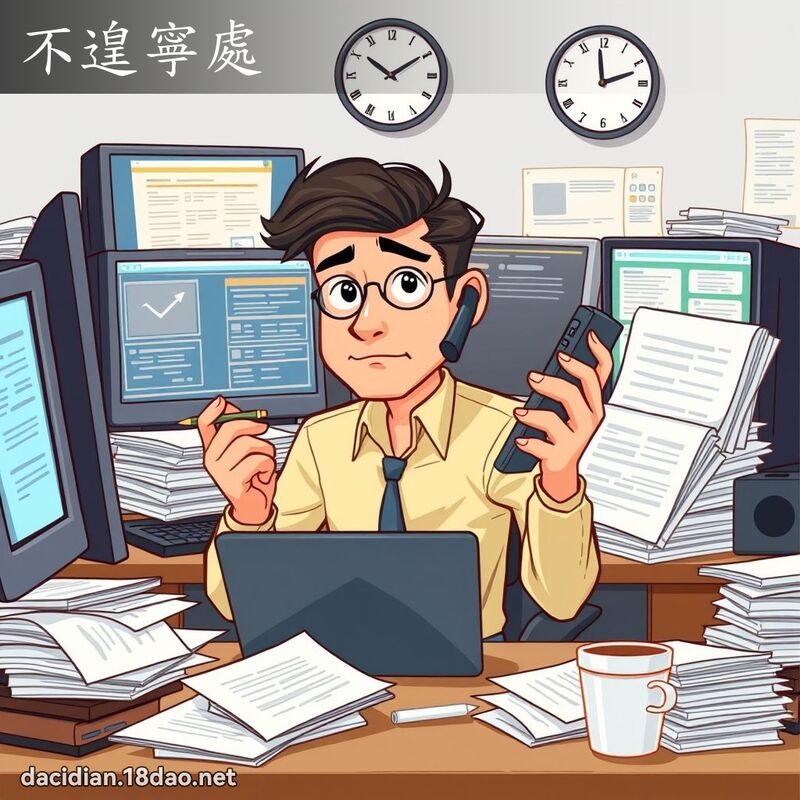 不遑寧處 - 國語大辭典配圖