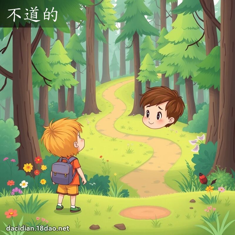 不道的 - 國語大辭典配圖