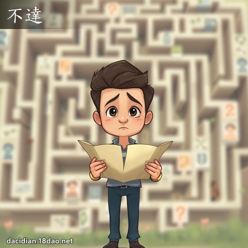 不達 - 國語大辭典配圖