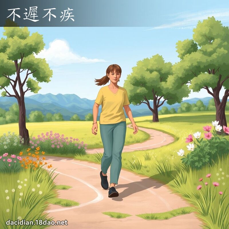 不遲不疾 - 國語大辭典配圖