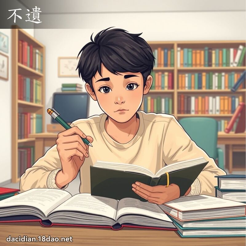 不遗 - 国语大辞典配图