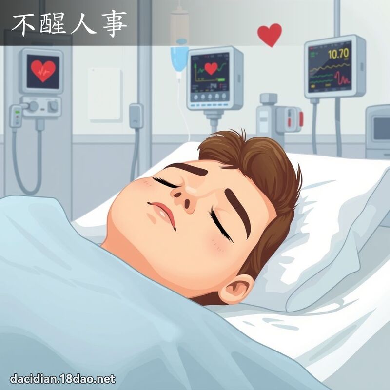 不醒人事 - 国语大辞典配图