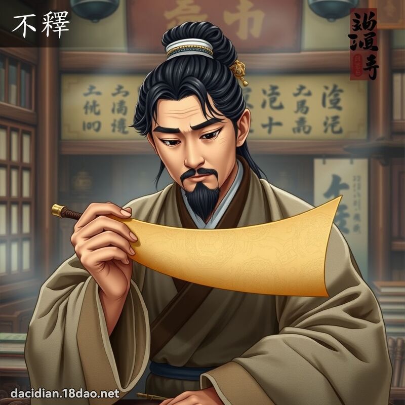 不釋 - 國語大辭典配圖