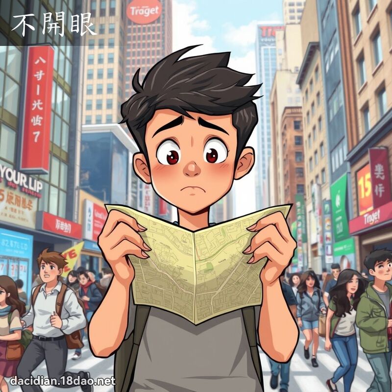不开眼 - 国语大辞典配图