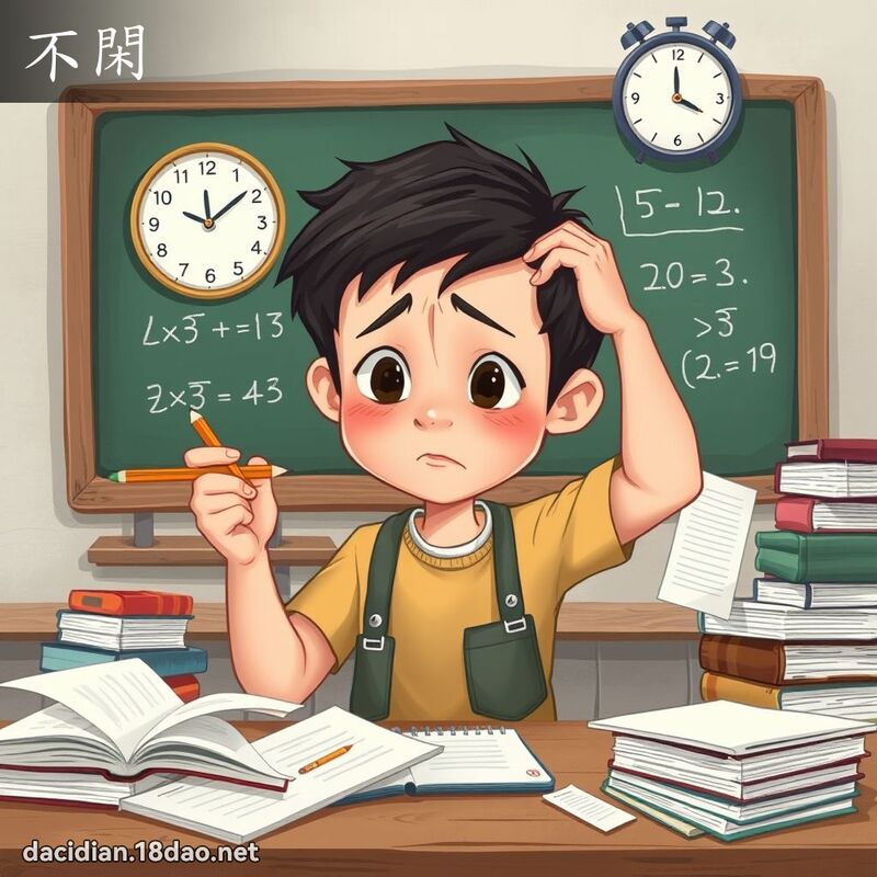 不閑 - 國語大辭典配圖