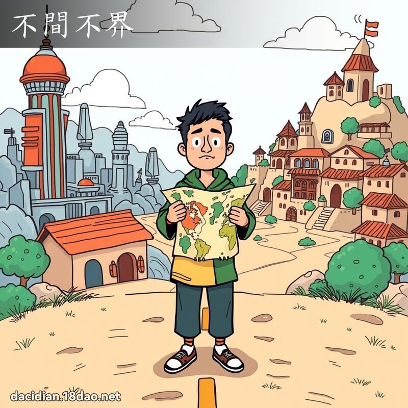 不间不界 - 国语大辞典配图