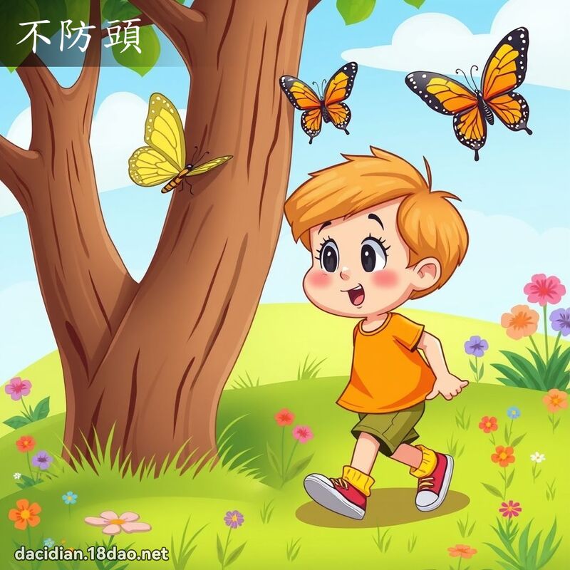不防頭 - 國語大辭典配圖