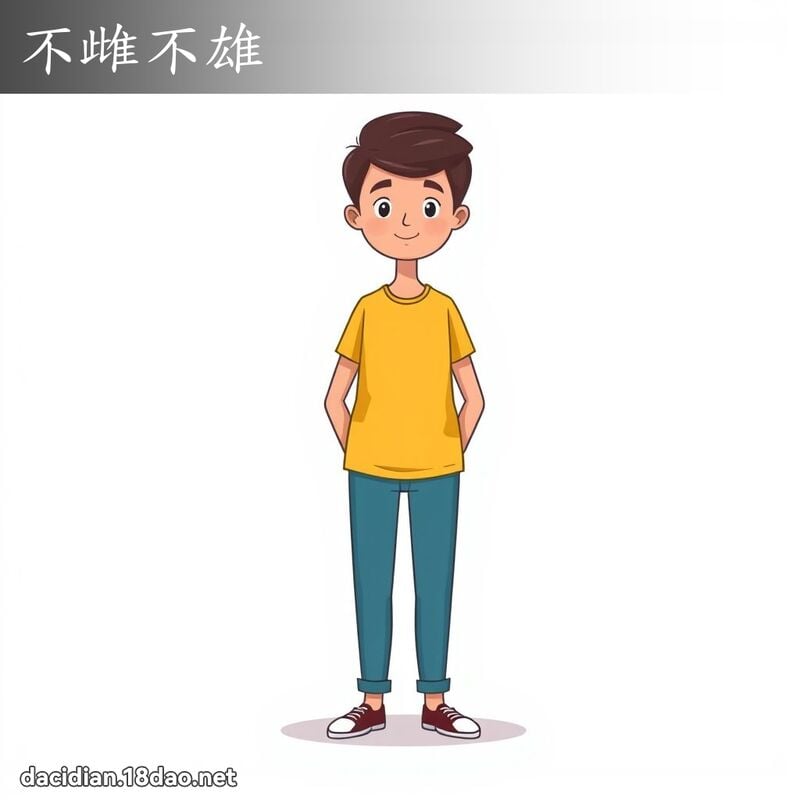 不雌不雄 - 國語大辭典配圖