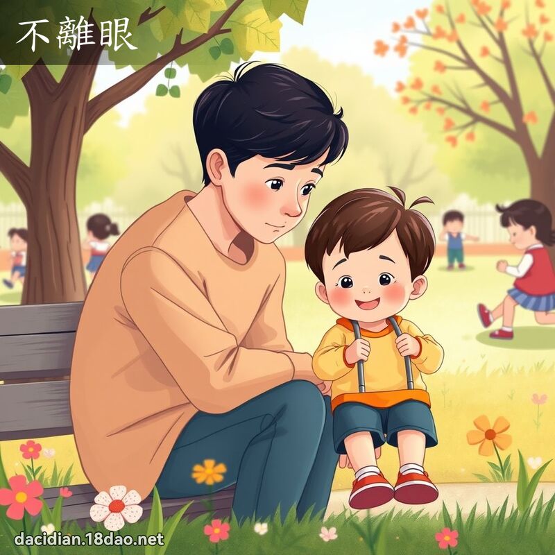 不离眼 - 国语大辞典配图