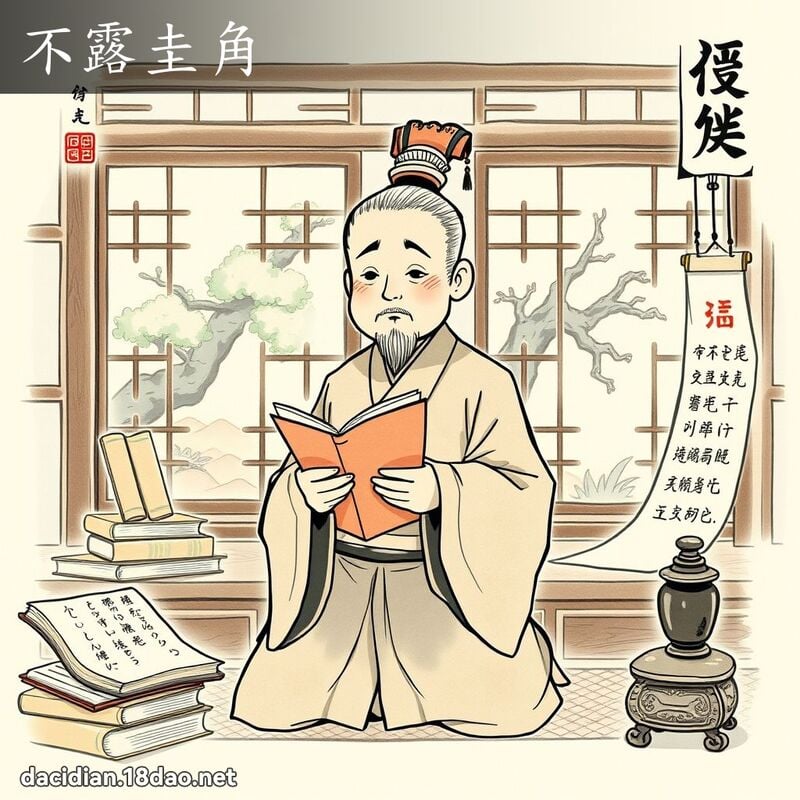 不露圭角 - 国语大辞典配图