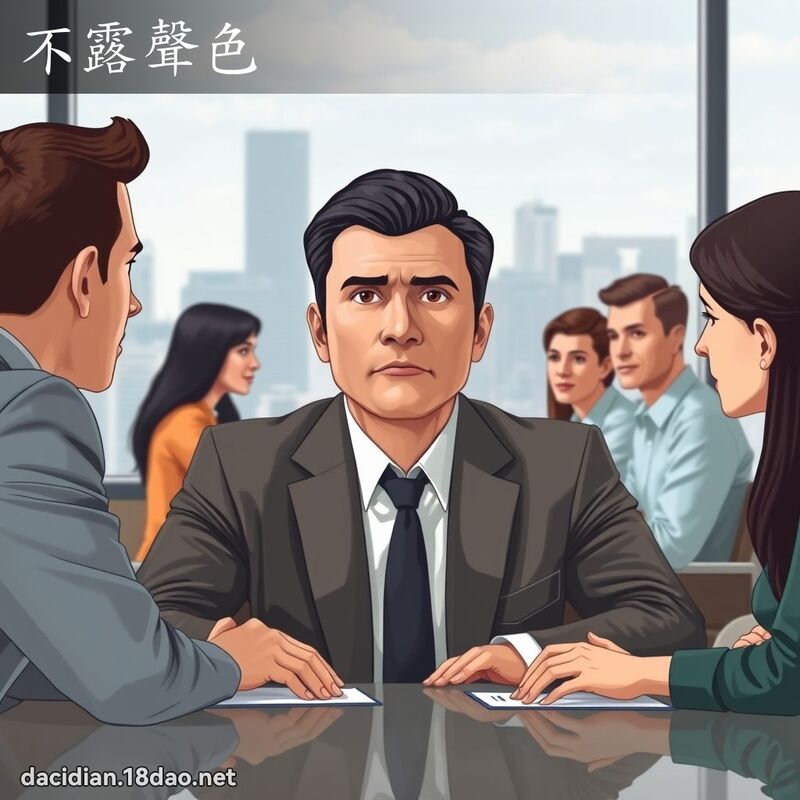 不露聲色 - 國語大辭典配圖