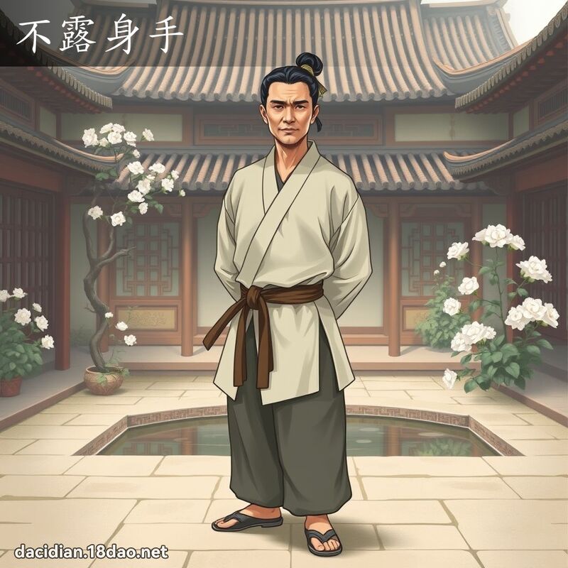 不露身手 - 國語大辭典配圖