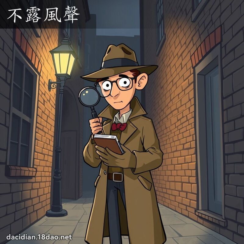 不露风声 - 国语大辞典配图