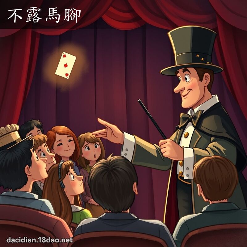 不露馬腳 - 國語大辭典配圖