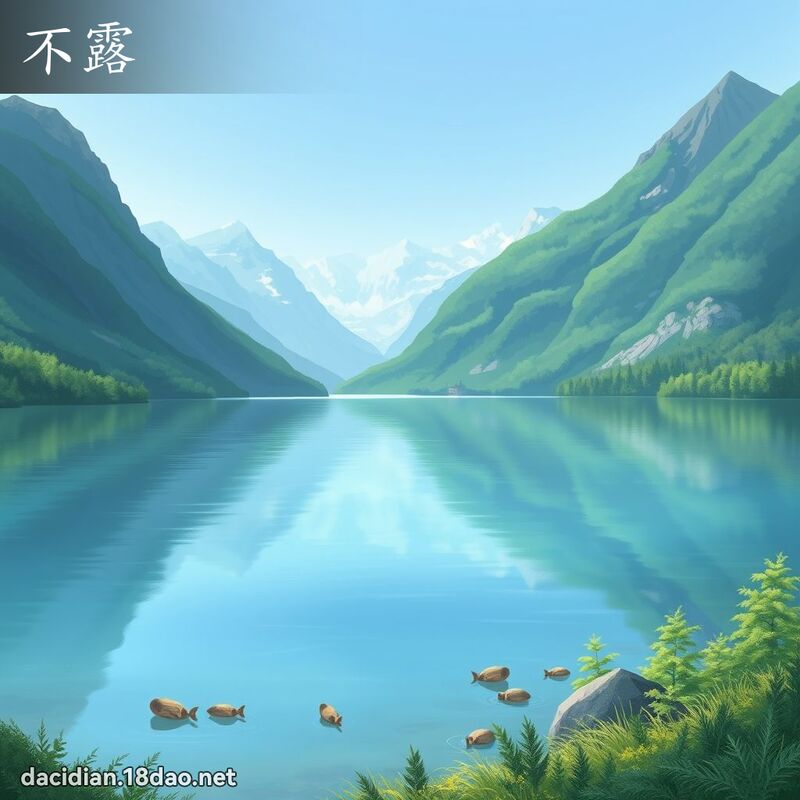 不露 - 国语大辞典配图