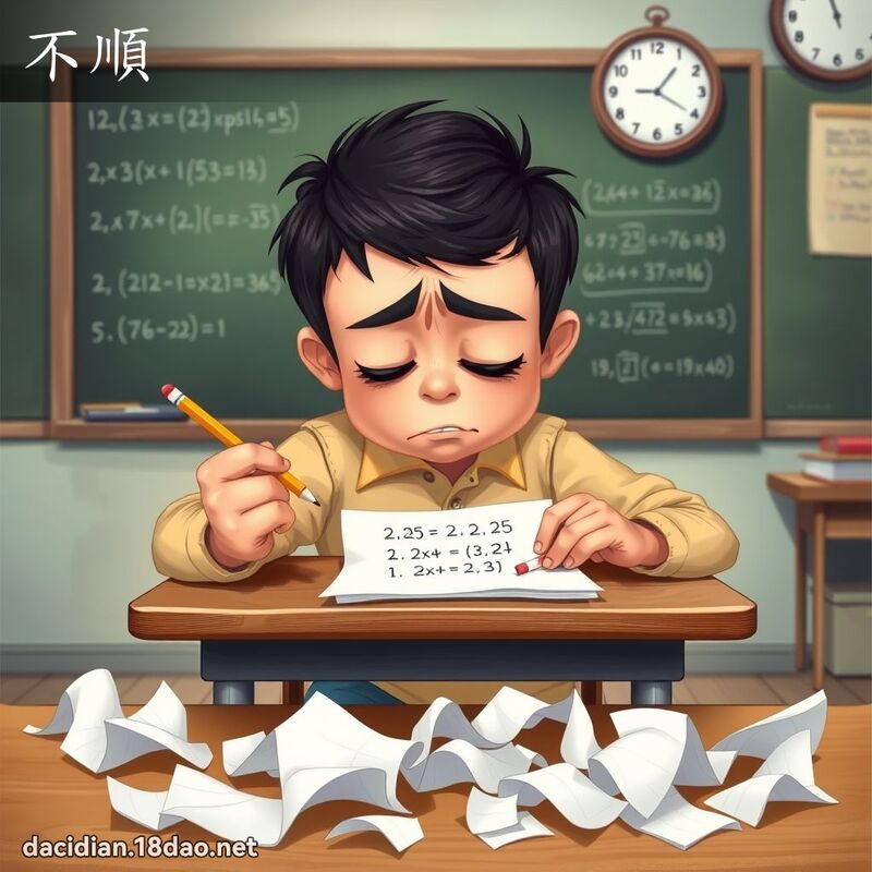 不順 - 國語大辭典配圖