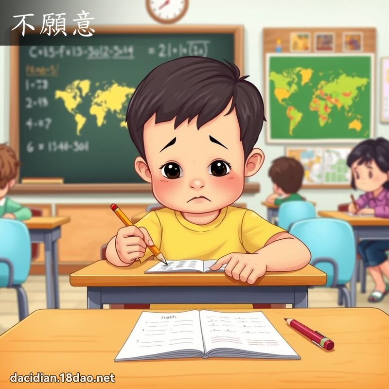 不愿意 - 国语大辞典配图