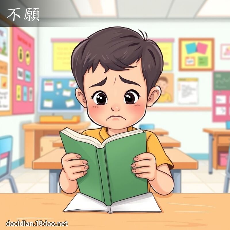 不愿 - 国语大辞典配图