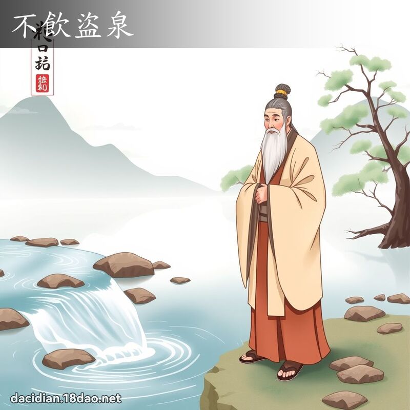 不饮盗泉 - 国语大辞典配图