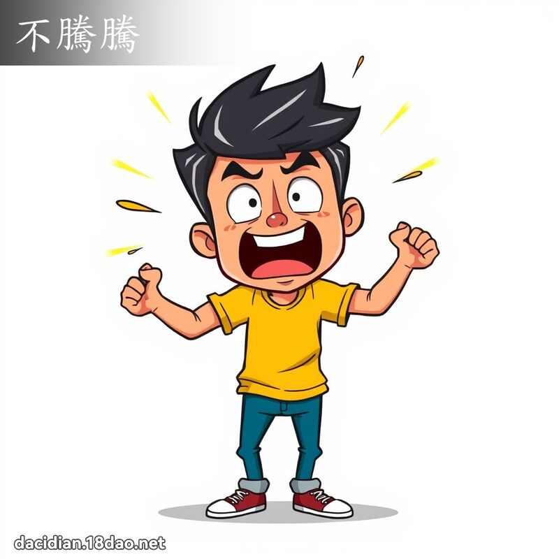 不腾腾 - 国语大辞典配图