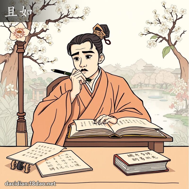 且如 - 国语大辞典配图