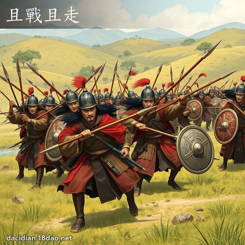 且戰且走 - 國語大辭典配圖