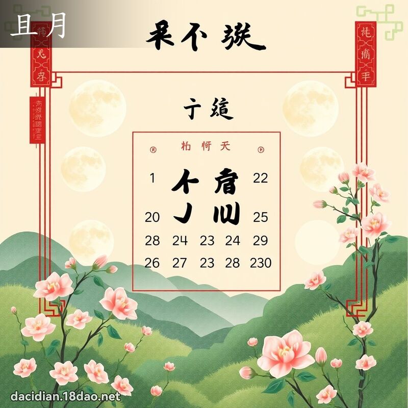 且月 - 国语大辞典配图