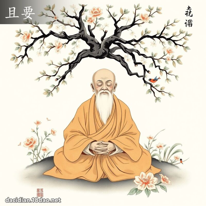 且要 - 國語大辭典配圖