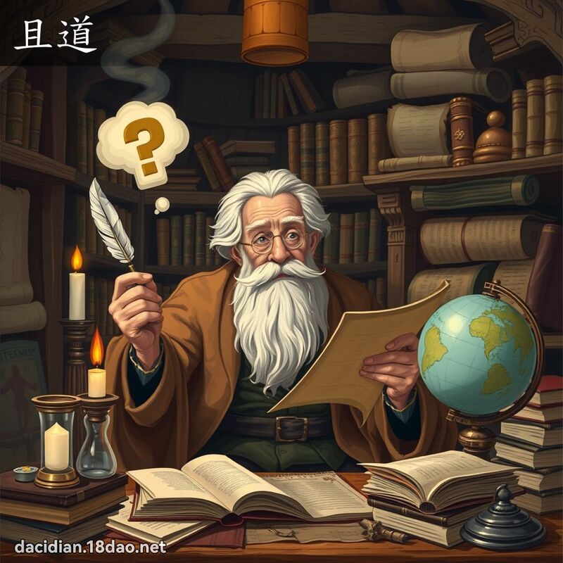 且道 - 国语大辞典配图
