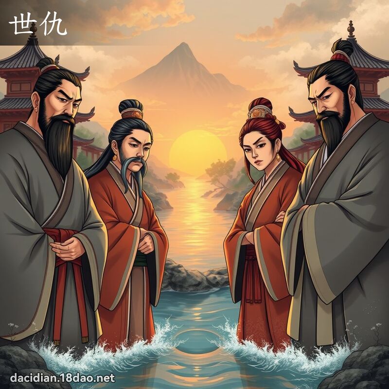 世仇 - 国语大辞典配图