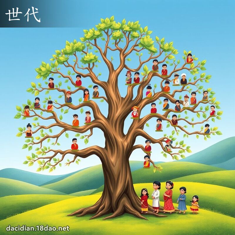 世代 - 國語大辭典配圖