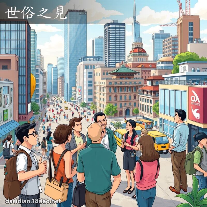 世俗之见 - 国语大辞典配图