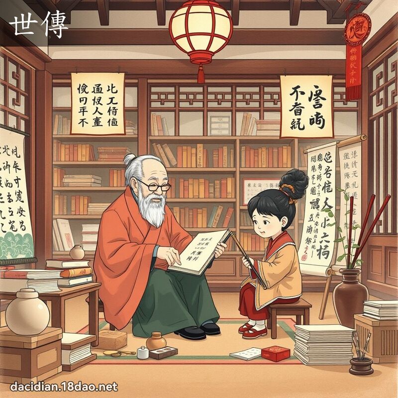 世傳 - 國語大辭典配圖