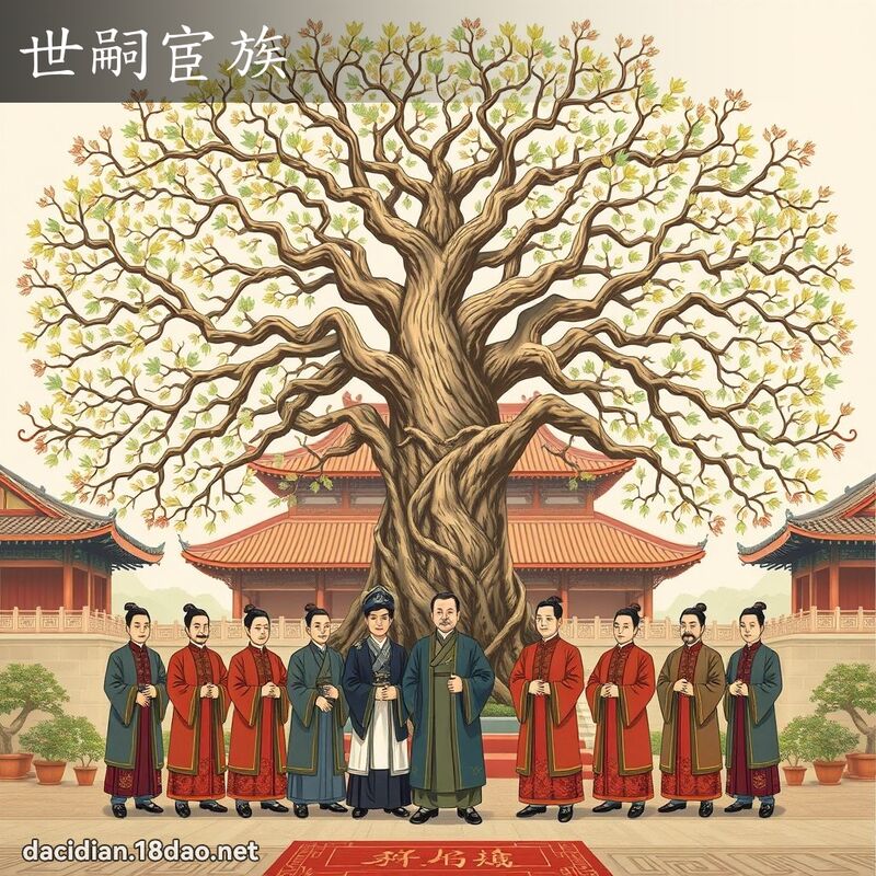 世嗣宦族 - 國語大辭典配圖