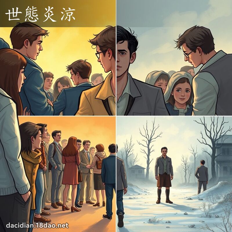 世態炎涼 - 國語大辭典配圖
