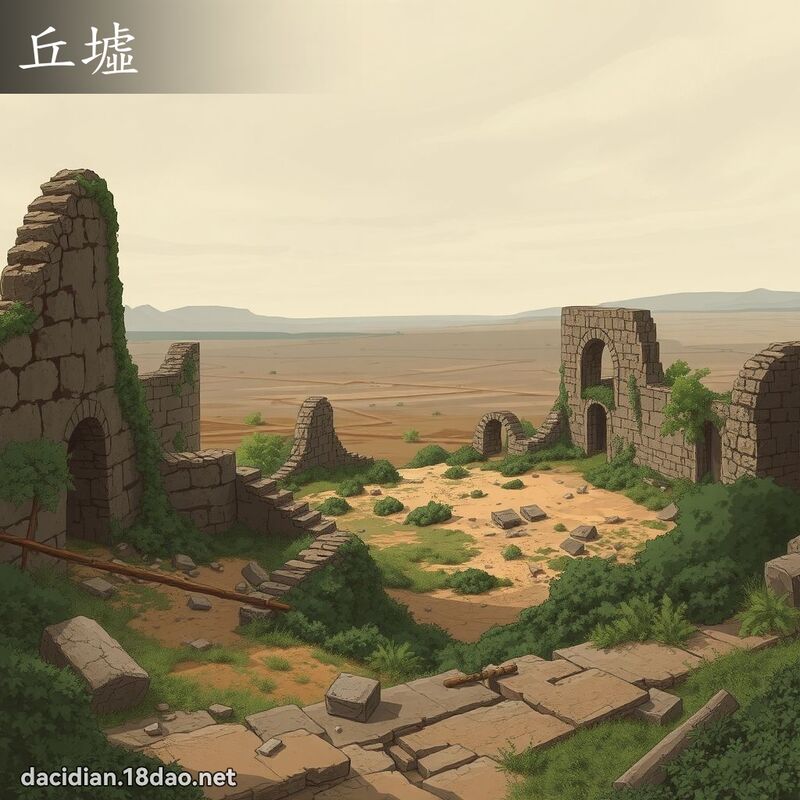 丘墟 - 國語大辭典配圖