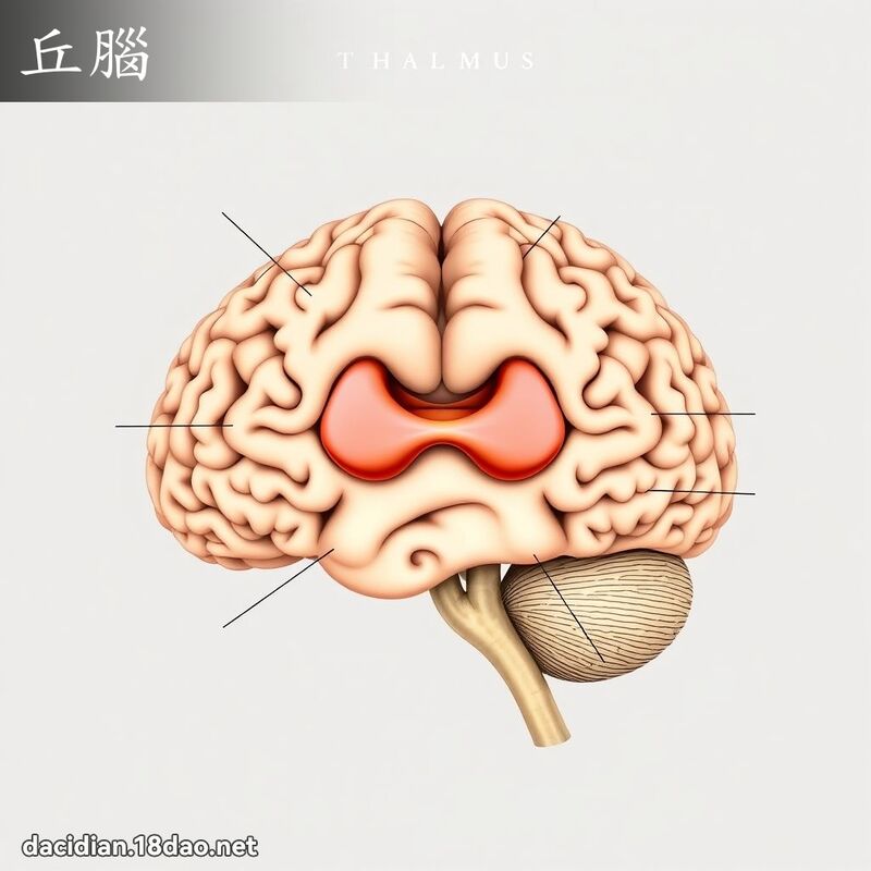 丘腦 - 國語大辭典配圖