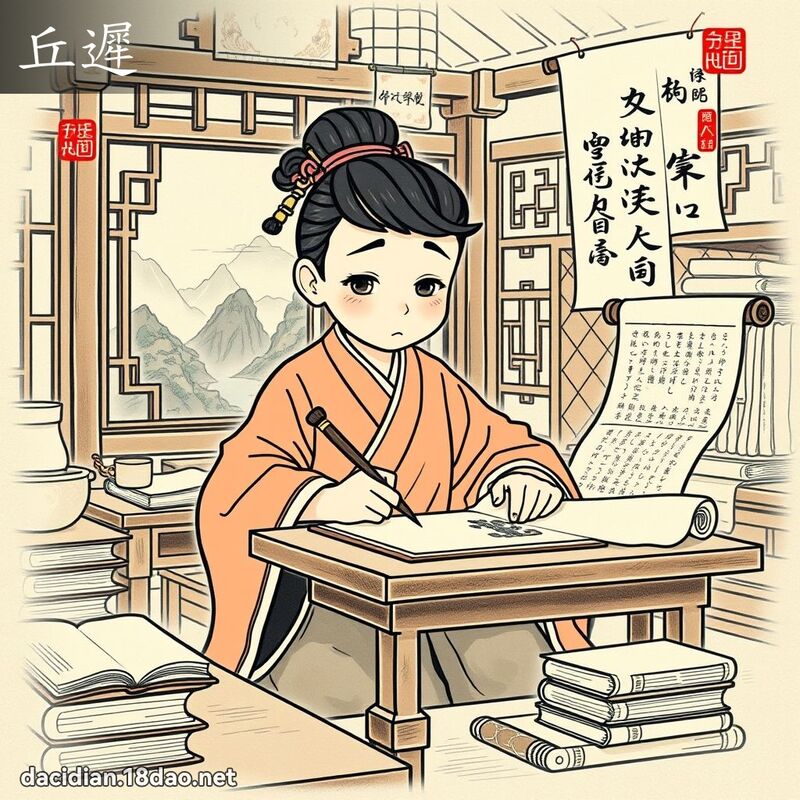 丘迟 - 国语大辞典配图