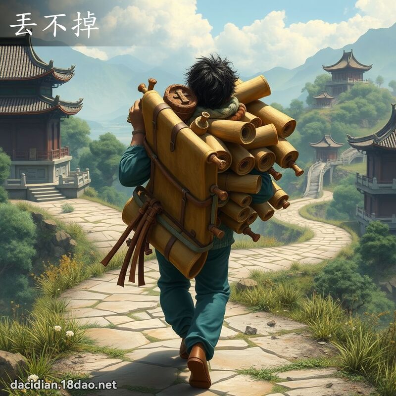 丟不掉 - 國語大辭典配圖